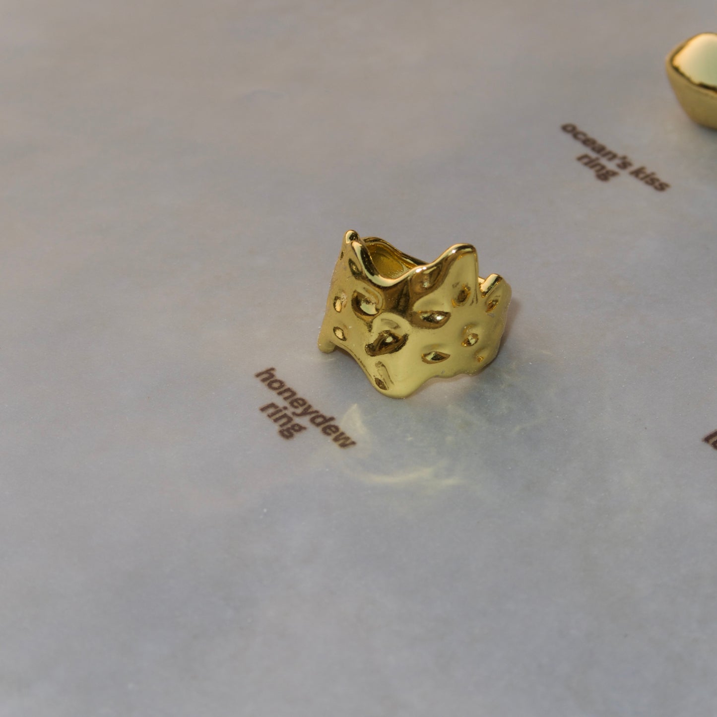 honeydew gold ring